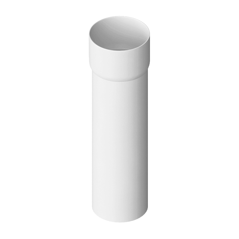 Труба водосточная с муфтой Альта-Профиль Элит D95 Белый 3000 мм