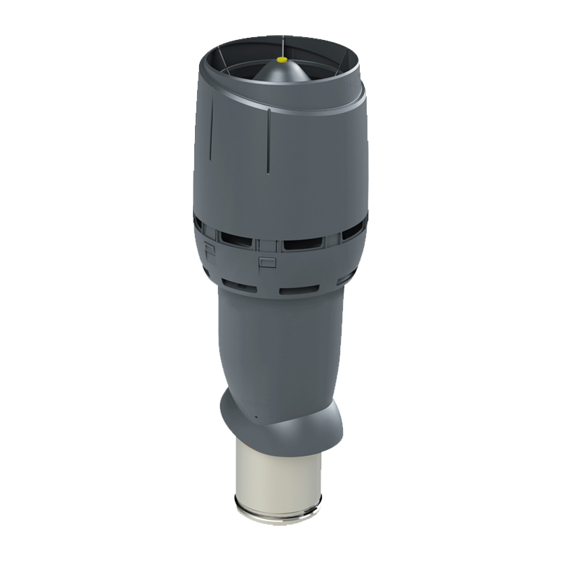 Вентиляционный выход FLOW 160/IS/700 Vilpe RR23 / RAL7015 Серый изолированный