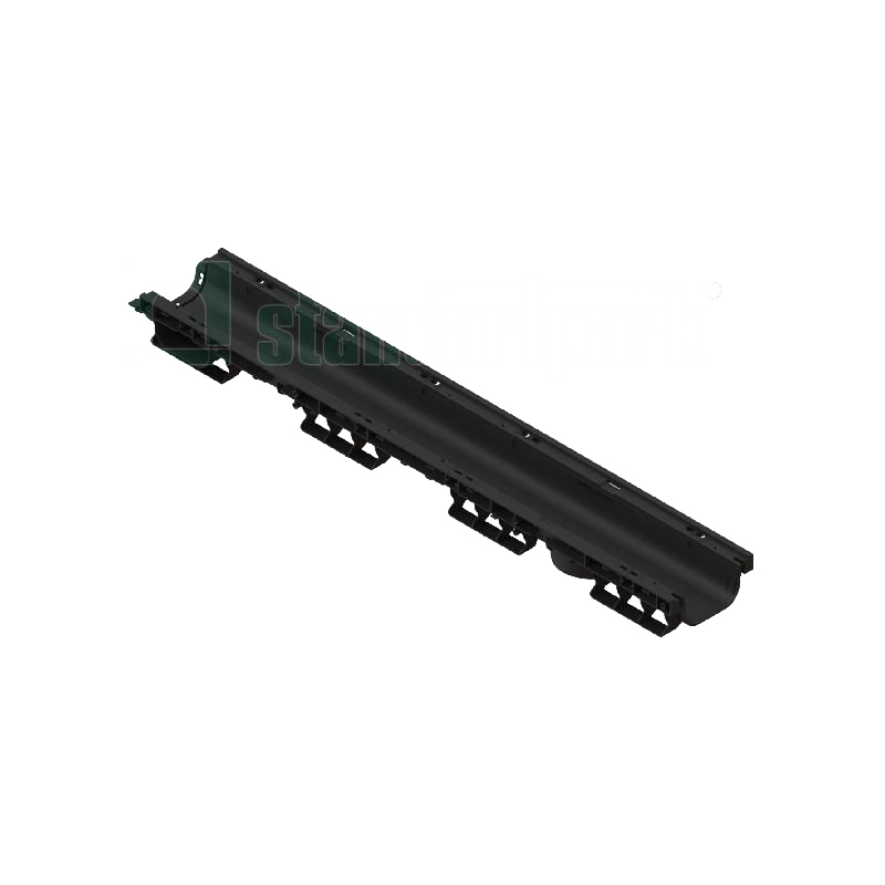 Канал (лоток) водоотводный ЛВ-10.16.08 PolyMax Basic DN100 пластиковый 1000x156 мм H80 8010-М Standartpark