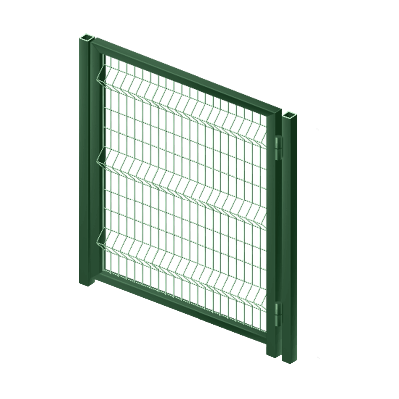 Калитка (откр. внутрь/наружу) Каскад 3D Стандарт Zn + ППК RAL6005 ячейка 60x200 1000x2000 мм, комплект