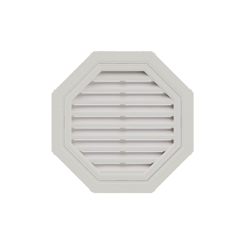 Решетка вентиляционная восьмиугольная Техоснастка Белый 550 мм