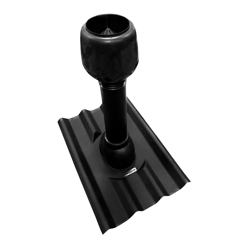 Труба вентиляционная Черепица 110 Ондулин Черный 490x700 мм