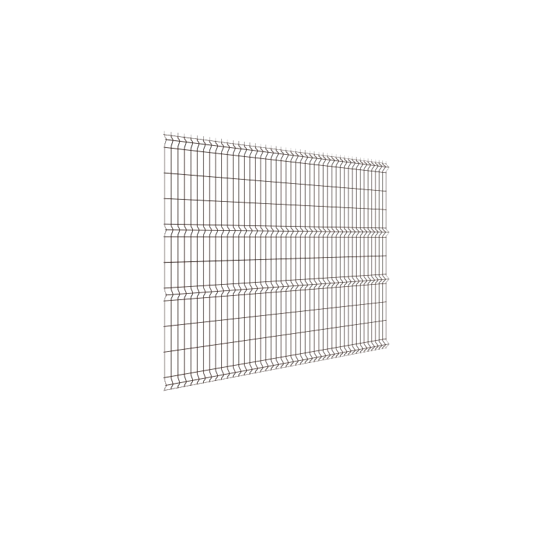 Панель ограждения сварная Grand Line 3D Medium PE RAL8017 ячейка 55x200 2500x2030 мм