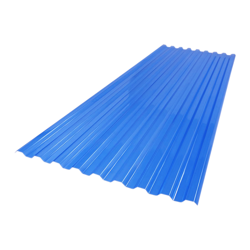 Поликарбонат профилированный Борекс 0,8 мм 2000x1050 трапеция 70x13 Синий