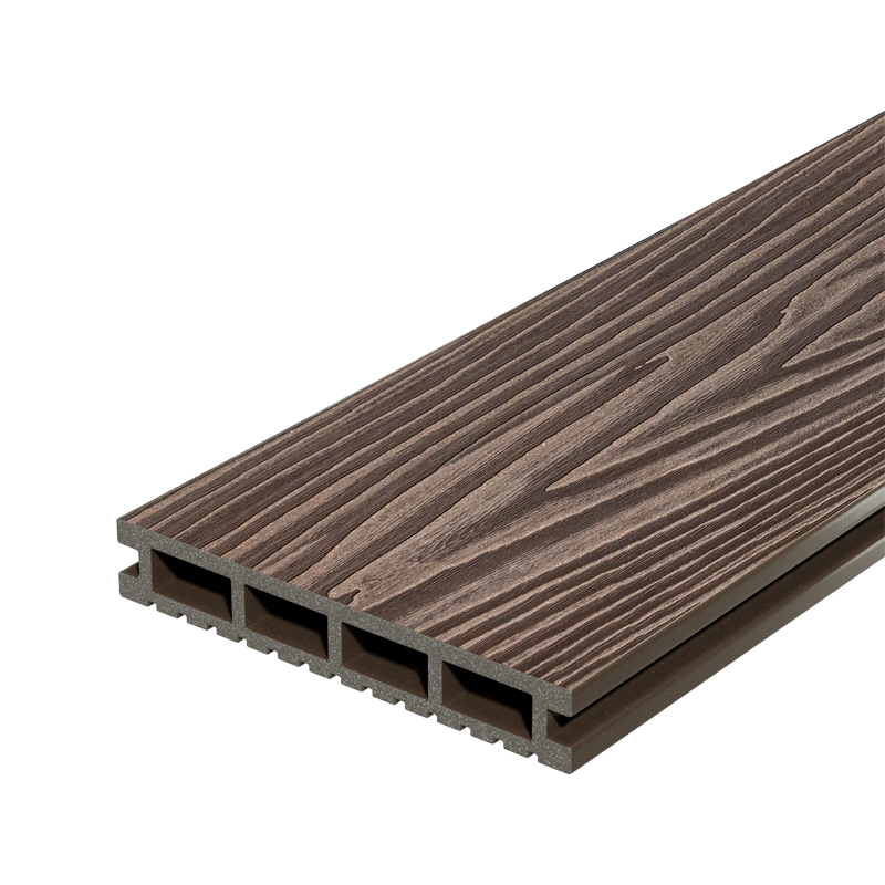 Террасная доска Decking Urban ДПК Темный орех, 3000x150x24 мм