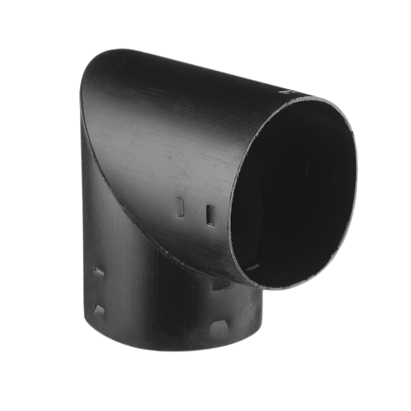 Отвод дренажной трубы Ø160 /136 мм FD-Plast Черный