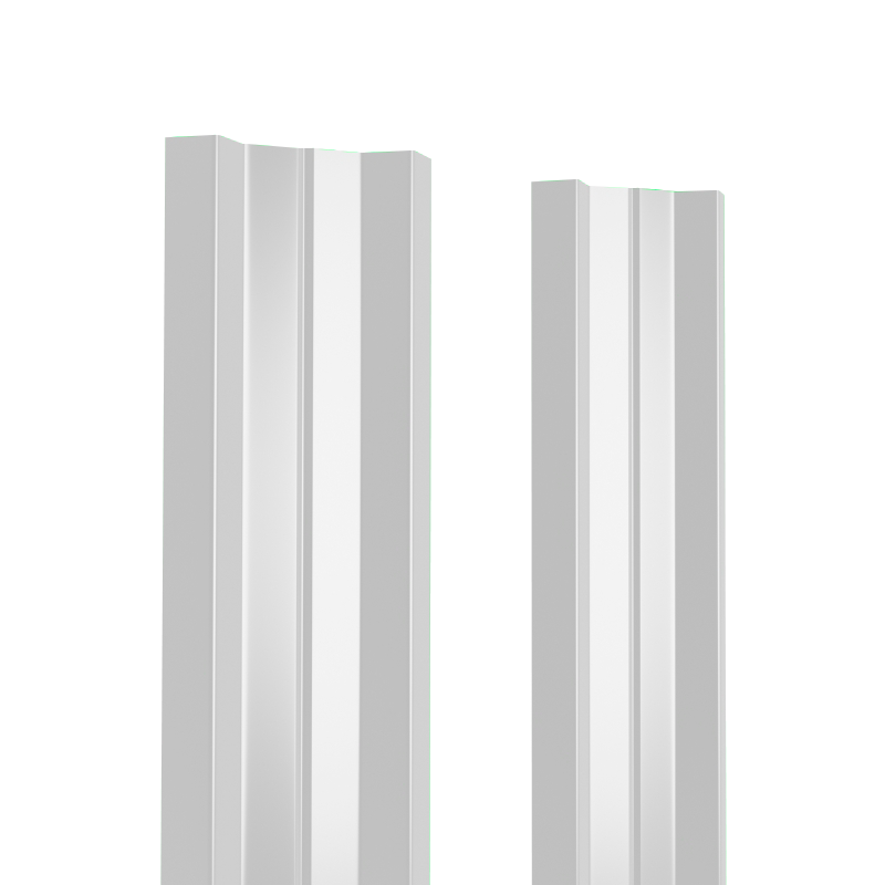 Штакетник металлический 100 мм М-образный 1800 мм прямой PE 0,4 мм RAL9003