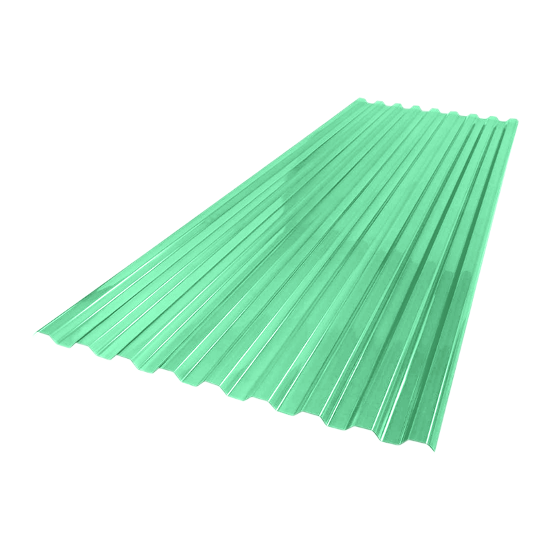 Поликарбонат профилированный Борекс 0,8 мм 2000x1050 трапеция 70x13 Зеленый